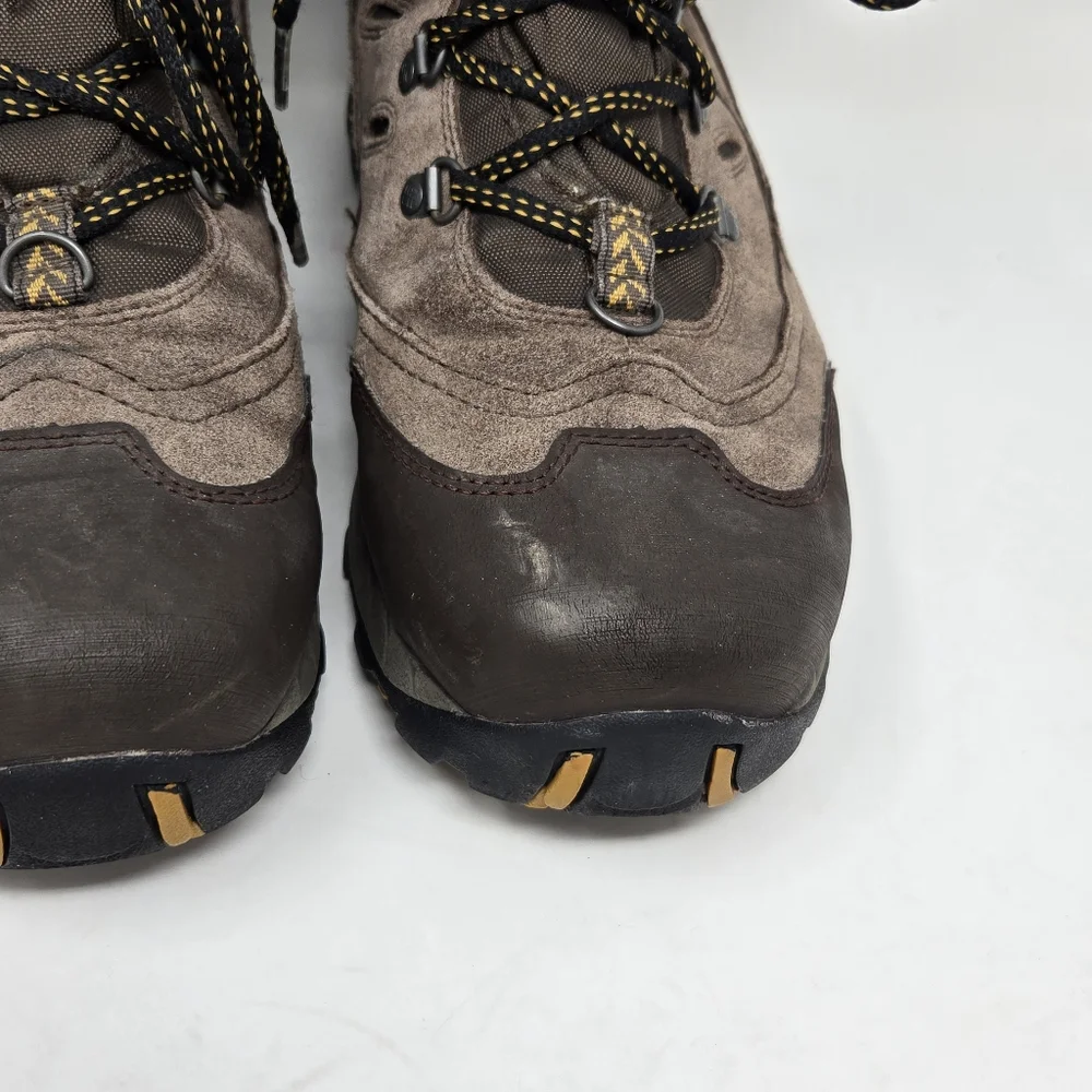 Columbia Men's Size 11 Icetrel II Brown Leather Waterproof Lace-Up Hiking Boots